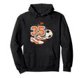 35Th Birthday Soccer Player Football 35 Hoodie - Novelty Apparel Unisex