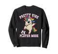Pretty Vibe Unicorn Just Who Sweatshirt - Fun Novelty Design for Adults