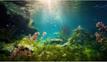 Ocean Floor Fish Tank Background Under The Sea Aquarium Background Underwater Aquatic Plants Sunray Terrarium Backgrounds Deep Sea Rock Tropical Aquarium Fish Tank Backgrounds Decors 60x24in