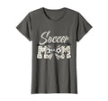 Mothers Day Soccer Mom Bow T-Shirt - Novelty Apparel for Adults