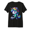 Footballer Unicorn Fans Soccer Team T-Shirt - Trendy Graphic for Adults
