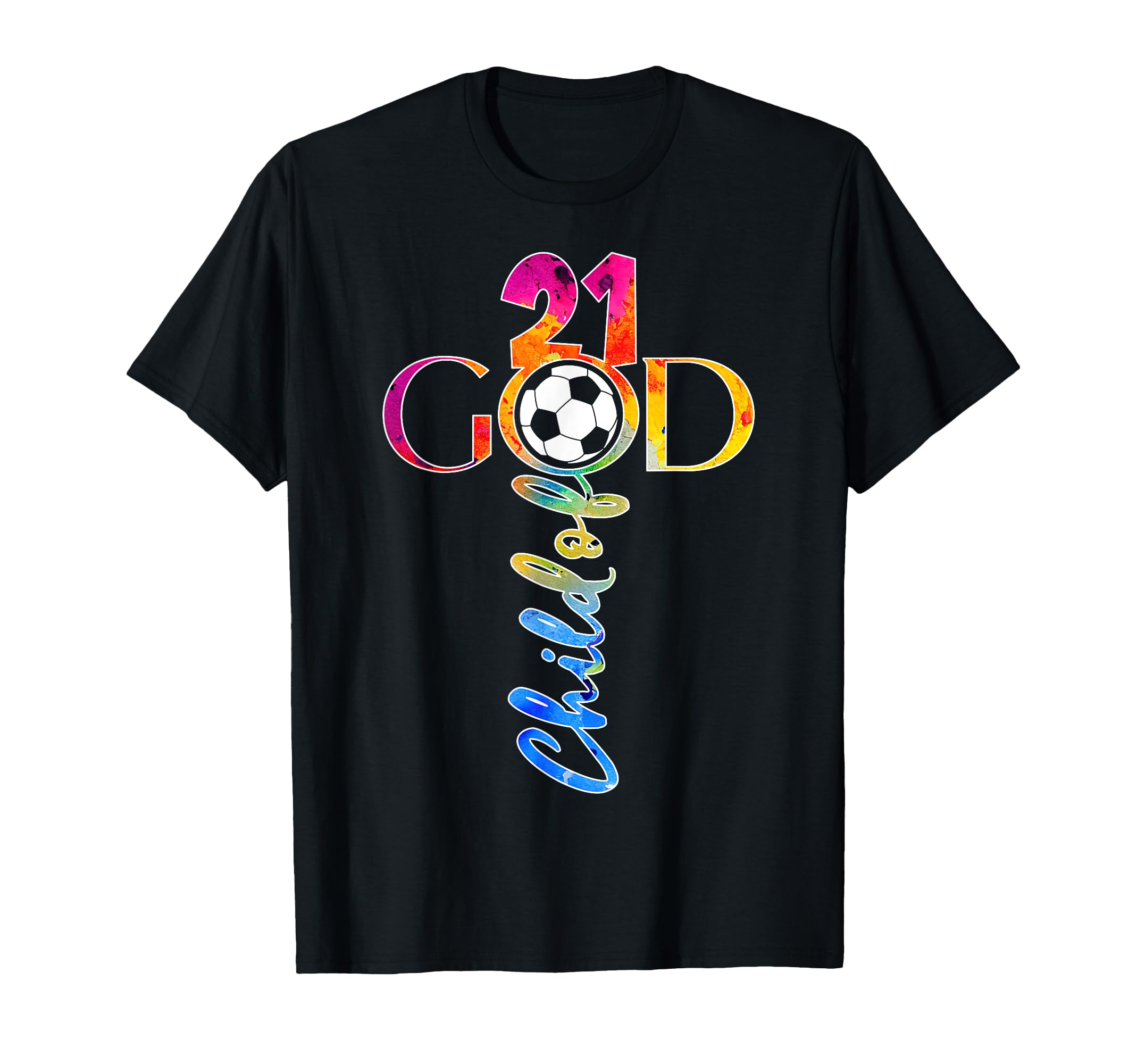 Jesus 21 Years Child God Soccer 21St T-Shirt - Unique Graphic for Adults