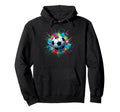 Colorful Splash Art Soccer Football Ball Hoodie - Aesthetic Graphic Unisex
