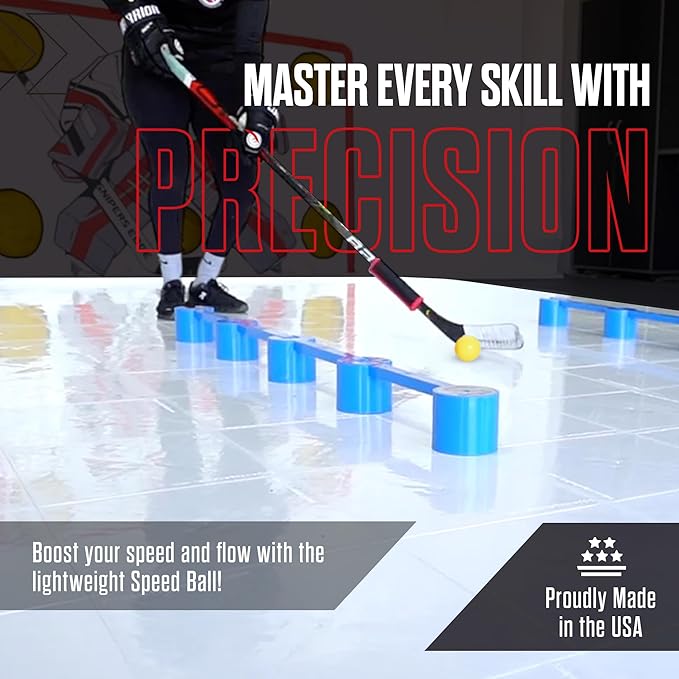 Snipers Edge Hockey Stickhandling Balls - Hockey Dangle Balls with Bag - Improve Stickhandling On and Off The Ice - Bring Anywhere!