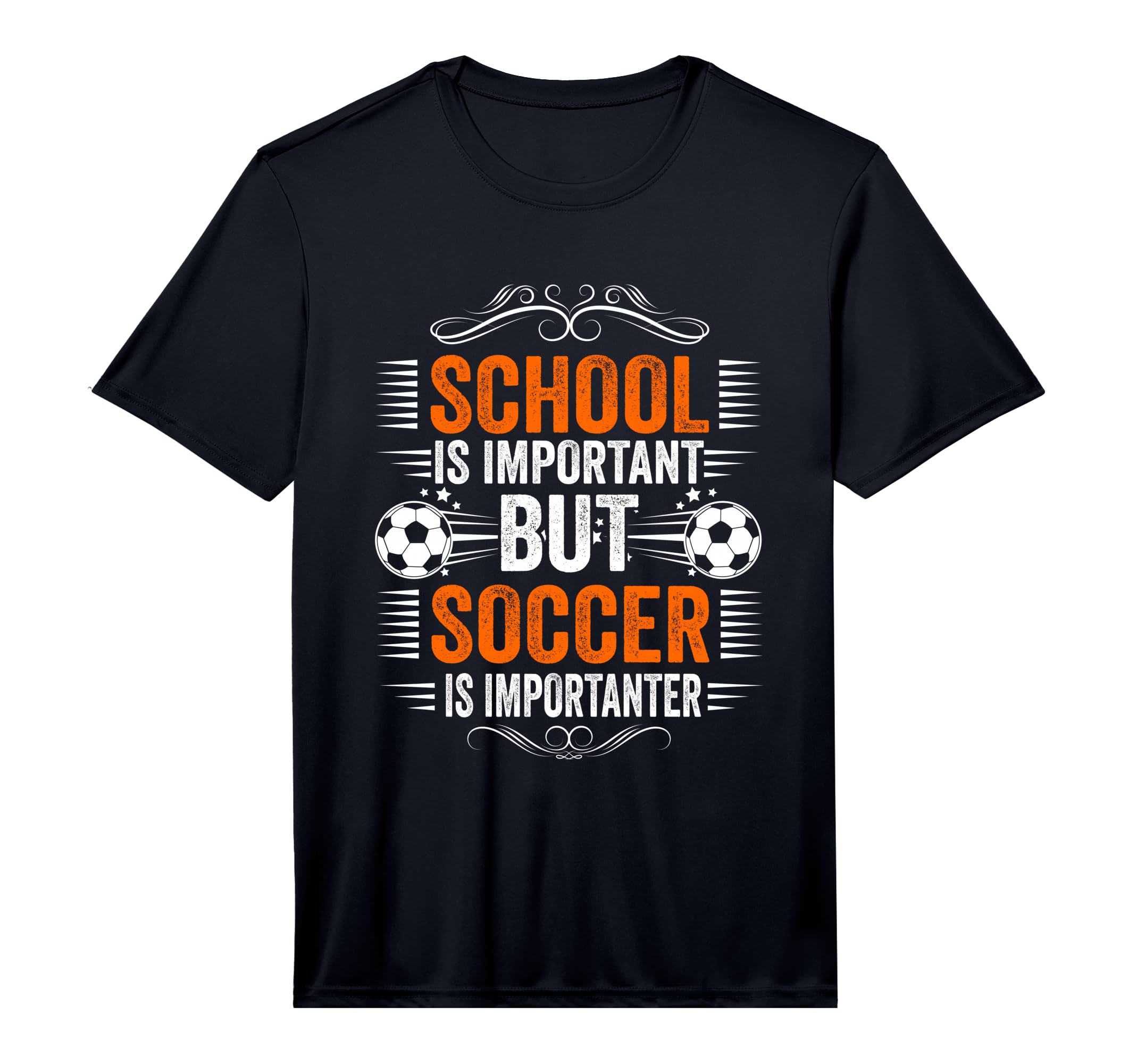 School Is Important But Soccer Is T-Shirt - Streetwear Style for Adults