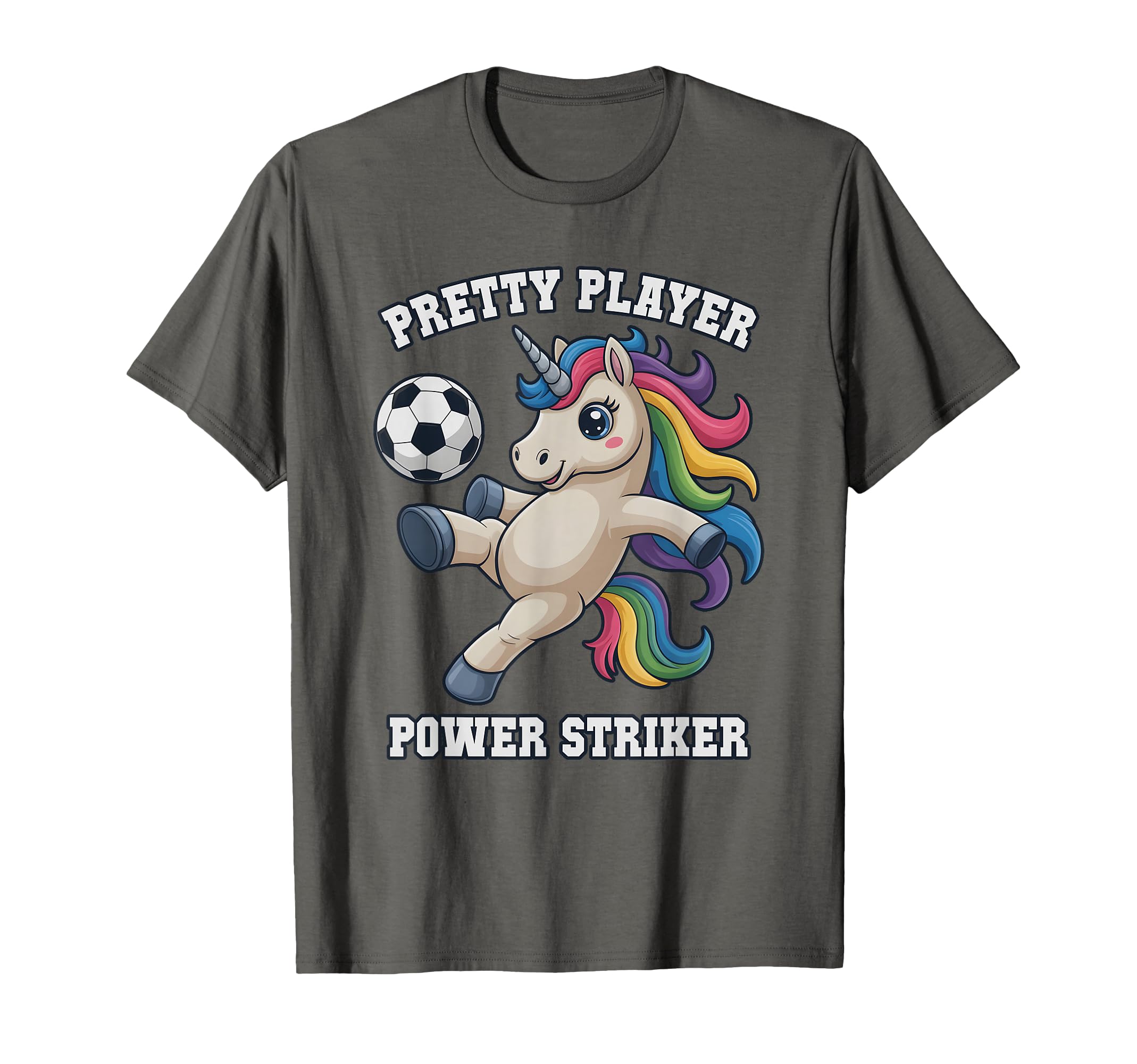 Pretty Player Soccer Unicorn Just Who T-Shirt - Streetwear Style Unisex