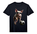 Pig Soccer Football Performance T-Shirt - Graphic Print for Adults