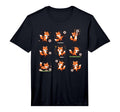 Silly Fox Playing Soccer Player Goalie T-Shirt - Minimalist Print Unisex