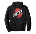 Soccer Football Ball Soccer Player Coach Hoodie - Minimalist Print Unisex