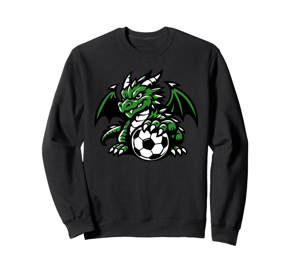Funny Dragon Soccer Ball Sweatshirt - Novelty Apparel Men Women