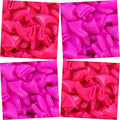 zetpo 80 pcs Cat Claw Covers | Cat Nail Caps | with Adhesives and Applicators (XS, Bright Pink, Rose)