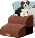 Topmart High Density Foam Pet Steps 2 Tiers,11.8" High,Non-Slip Dog Stairs & Ramp,Soft Foam Dog Ladder,Best for Injured,Older Cats,Pets with Joint Pain,Suitable for Low Sofas,Stairs,Lower Place