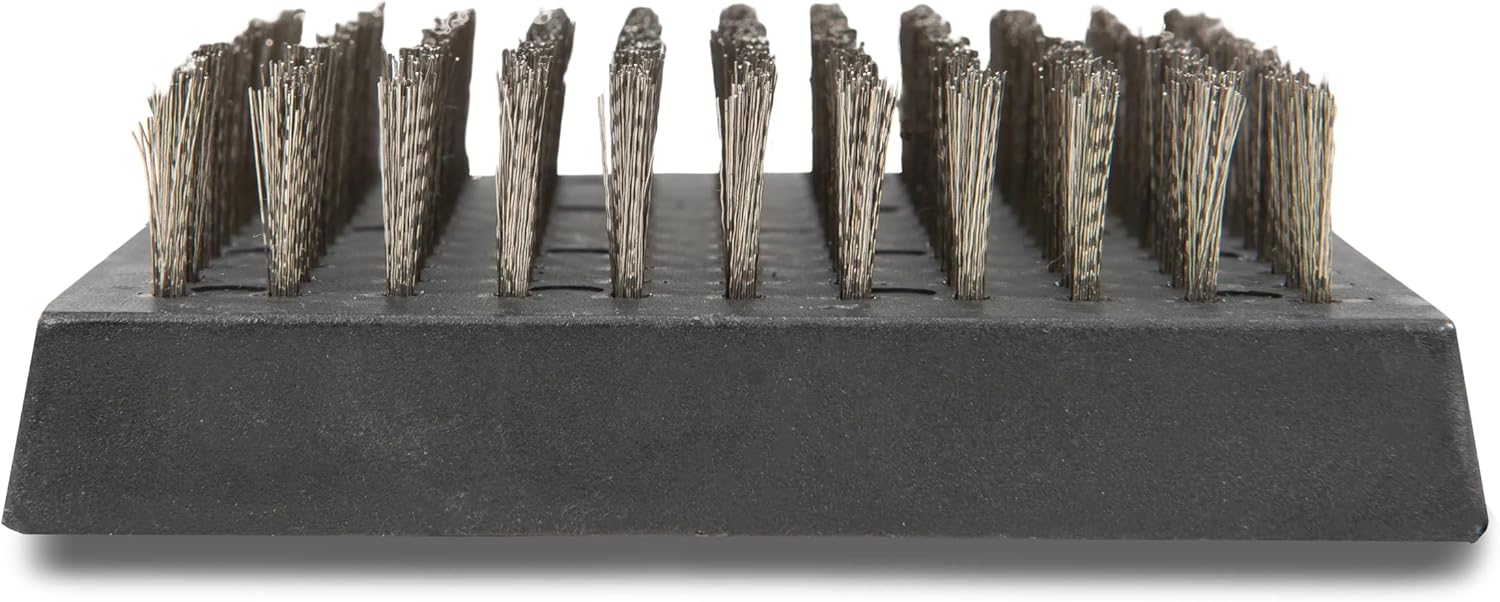 BBQ-AID 2-Pack Wire Grill Brush Replacement Heads, Grill Cleaning Bristle Brush - Screwdriver Included, for 2024 Model Grill Brush and Scraper. No Scratch Cleaning for Any Grill: Char Broil & Ceramic