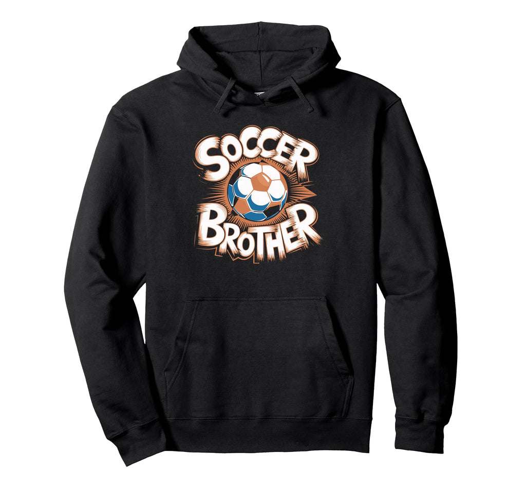 Soccer Brother Sketch Ball Hoodie - Unique Graphic for Adults