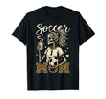 Soccer Mom Skeleton Coffee Leopard T-Shirt - Graphic Print for Adults