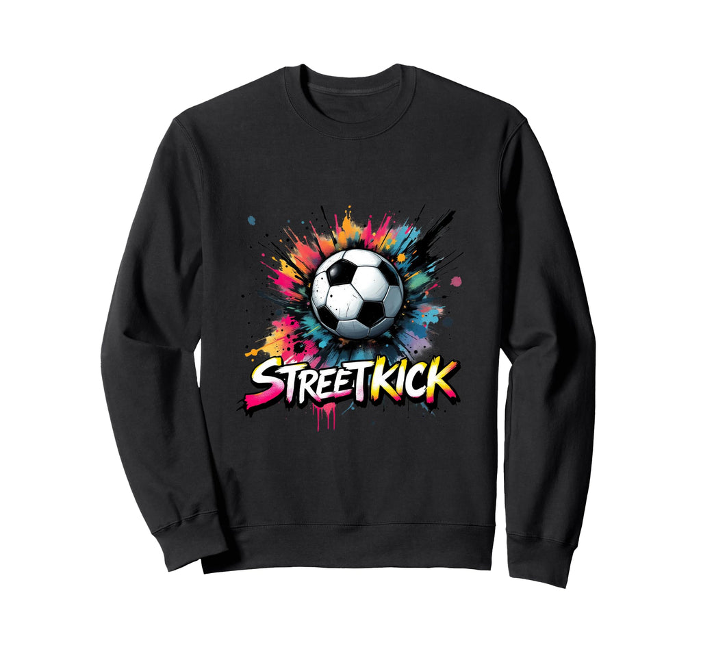 Streetkick Soccer Ball Splash Sweatshirt - Graphic Print for Adults