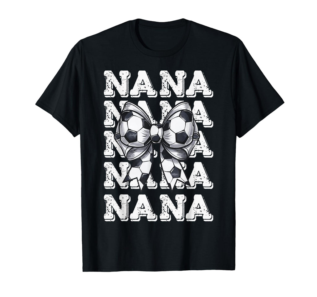 Coquette Soccer Nana Matching Family T-Shirt - Casual Everyday Wear Unisex