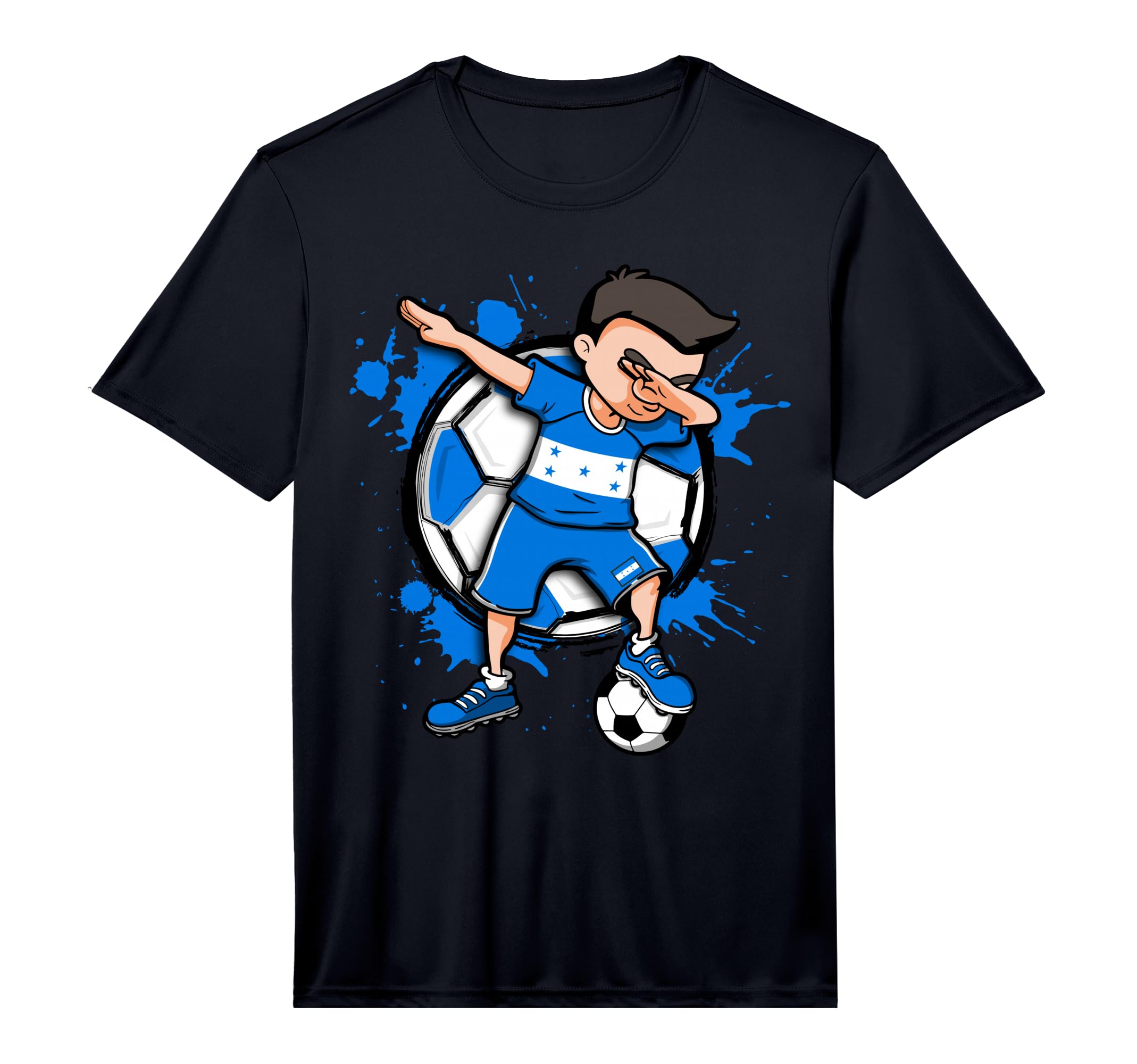 Dabbing Soccer Honduras Football T-Shirt - Fun Novelty Design for Adults
