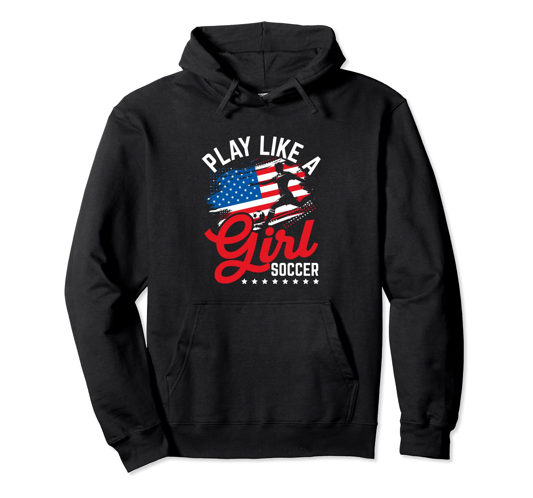 Play Like Soccer Player Athlete Team Hoodie - Graphic Print Men Women