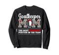 Funny Ice Hockey Goalkeeper Mom Ice Sweatshirt - Trendy Graphic for Adults