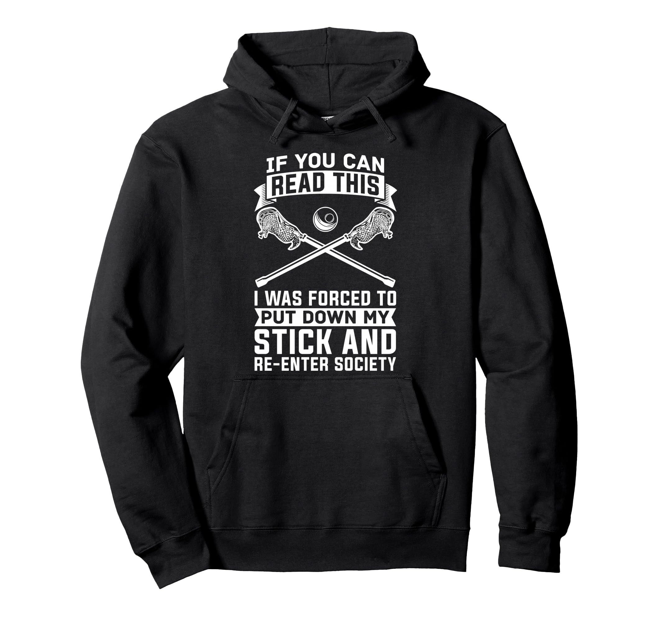 Lacrosse Goalie Goalkeeper Hoodie - Casual Everyday Wear for Adults