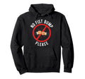 No Fist Bumps Please Funny Baseball Hoodie - Minimalist Print for Adults