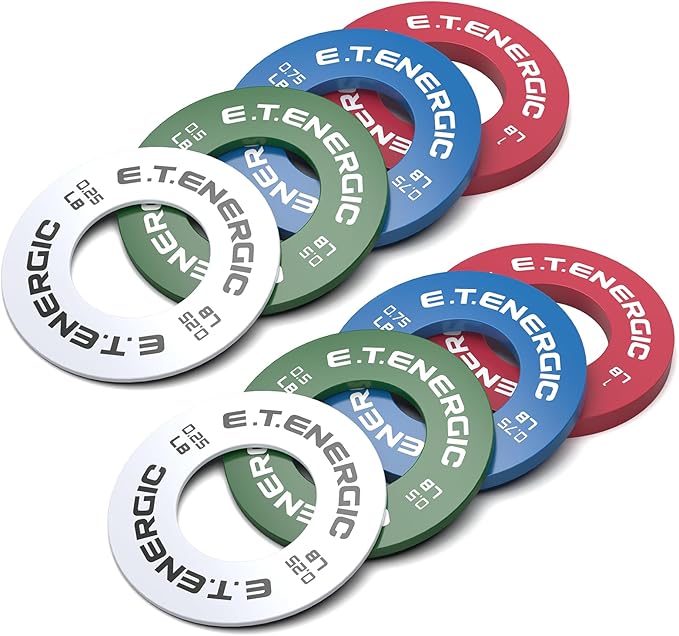 Fractional Weight Plates Set, Odorless Micro Weight Plates for Olympic Barbells for Change Plates Strength Training