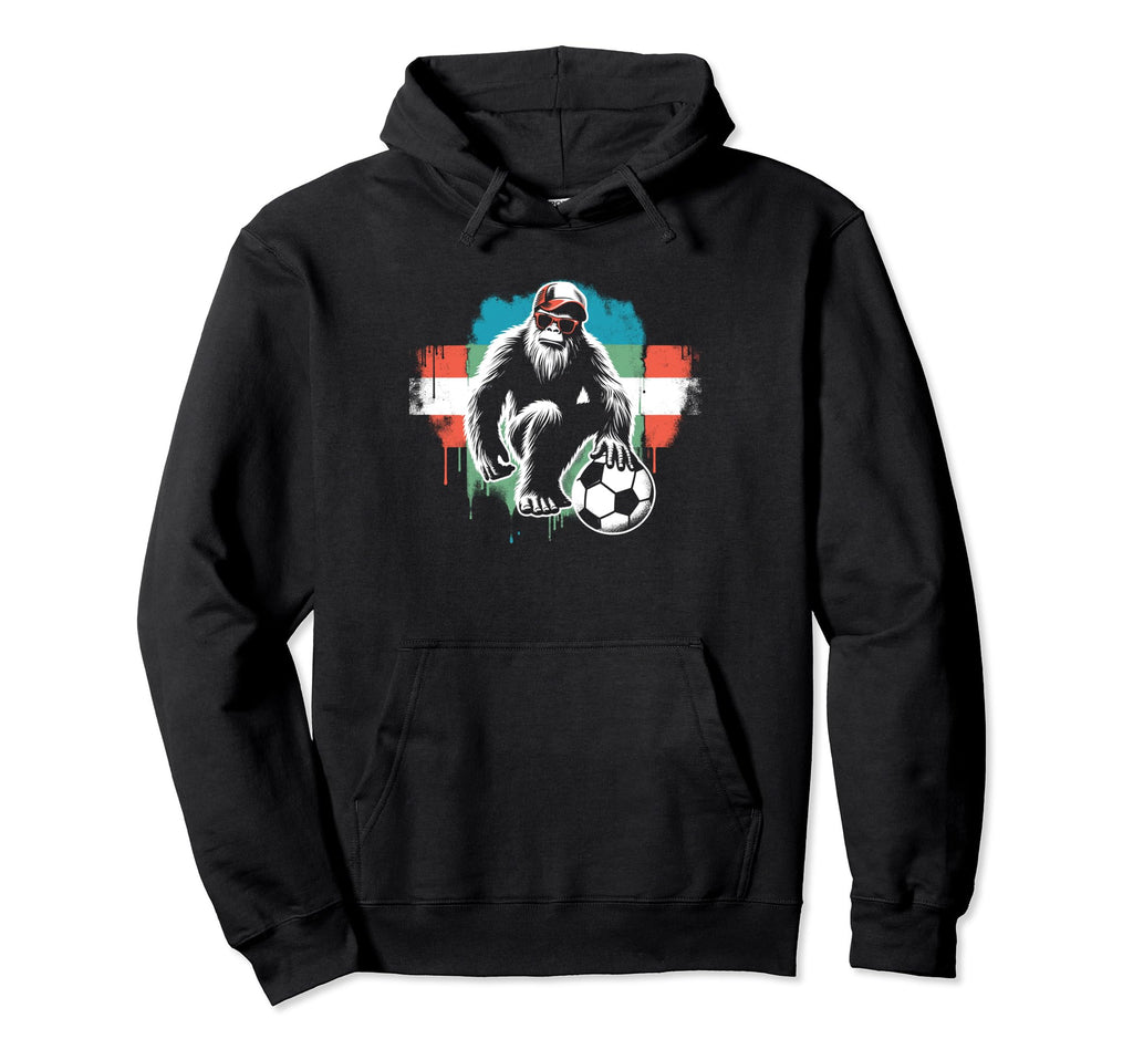 Bigfoot Soccer Player Funny Football Hoodie - Custom Art Print Unisex