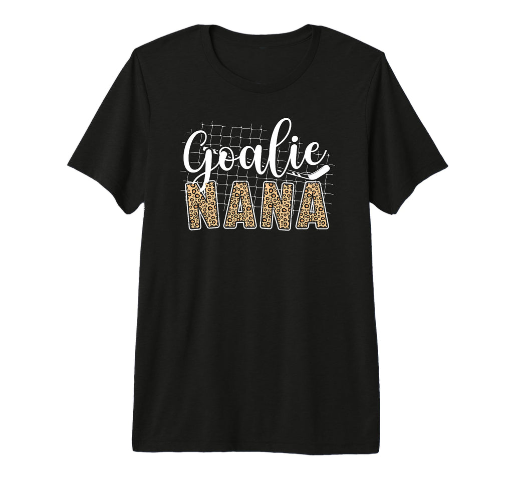 Ice Hockey Goalie Nana Hockey Keeper T-Shirt - Unique Graphic Men Women