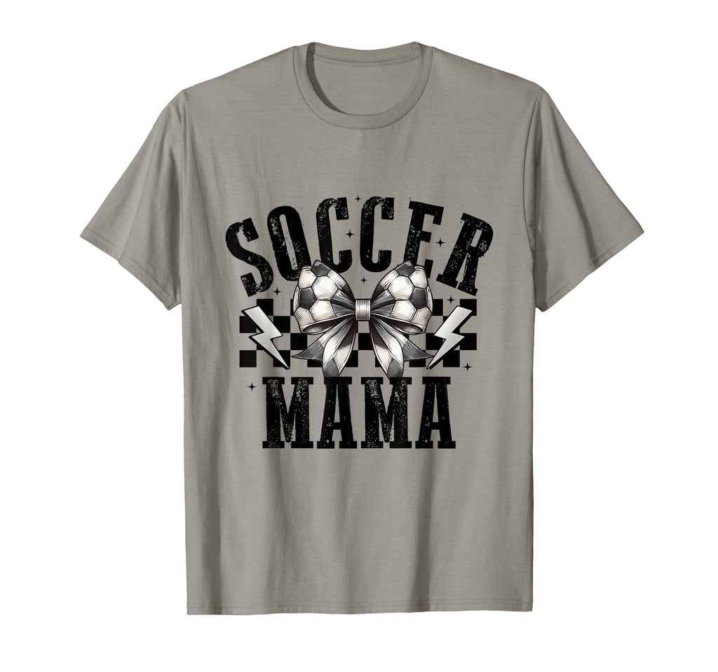Soccer Mama Groovy Soccer Coquette T-Shirt - Custom Art Print for Adults