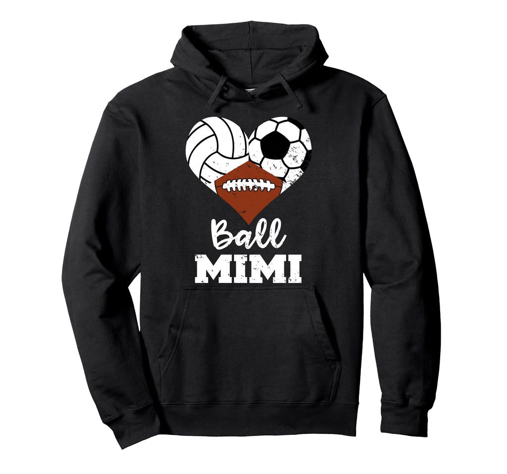 Ball Mimi Heart Funny Volleyball Soccer Hoodie - Novelty Apparel Unisex