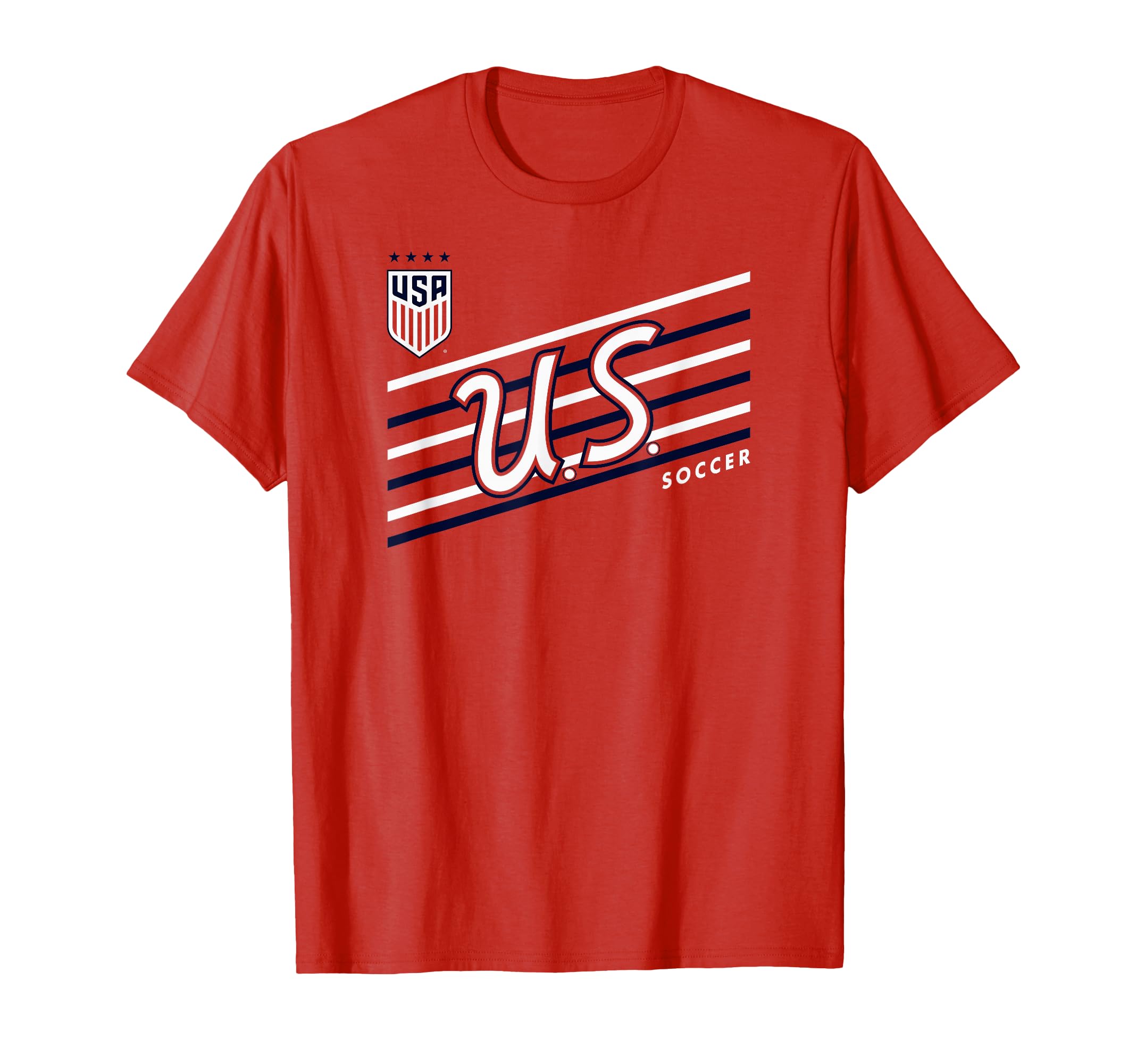 U S Soccer Perform Red Uswnt T-Shirt - Custom Art Print Men Women