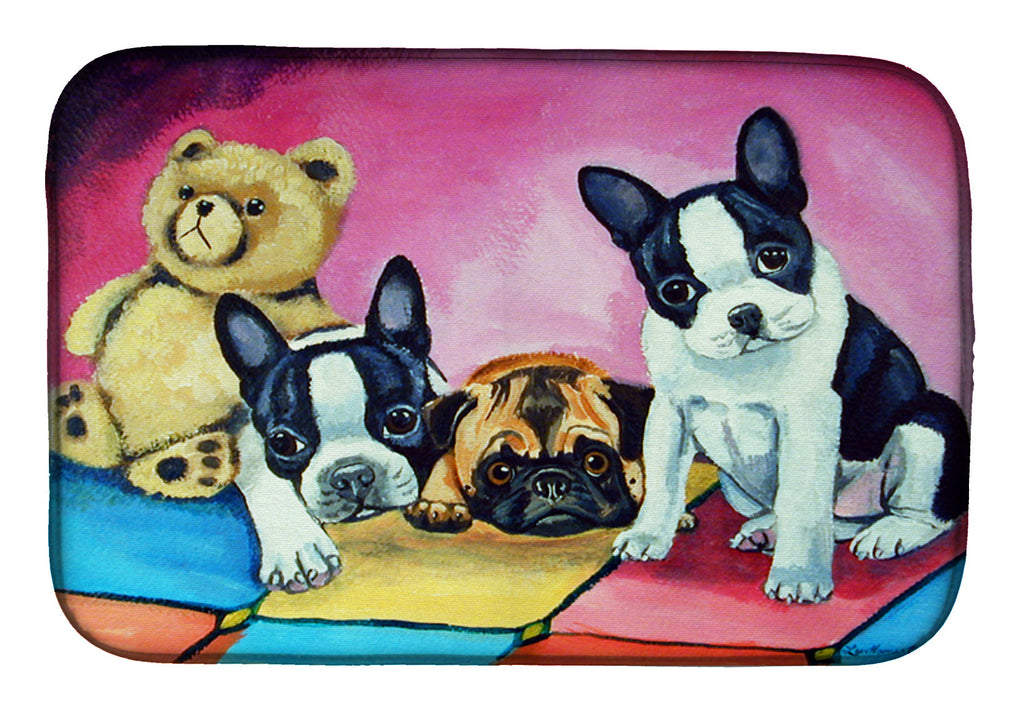 Multiple Breeds Dish Drying Mat Absorbent Dish Drying Mat Pad for Kitchen Counter Dish Drainer Mat for Countertop, 14 x 21", Multicolor