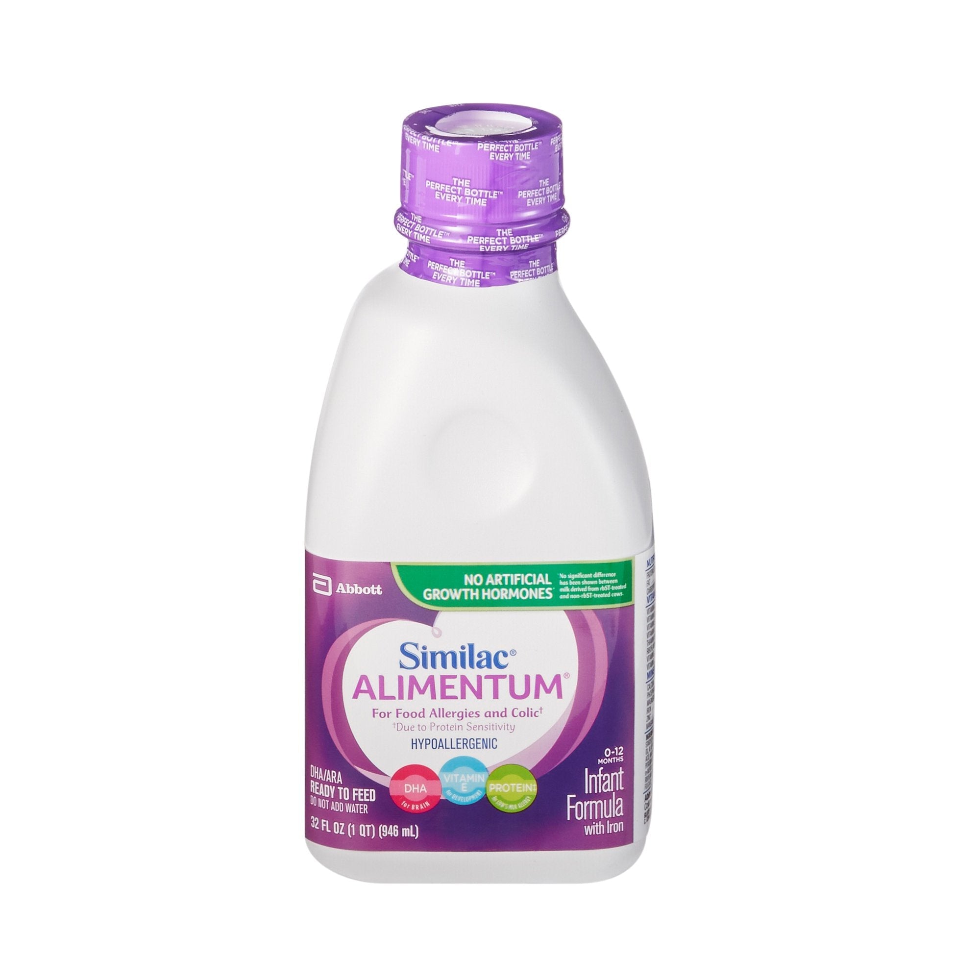 Similac® Alimentum® Ready to Use Infant Formula, 1-quart bottle 57512