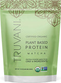 Truvani - Organic Matcha Protein Powder, 11 oz - Plant Based Protein