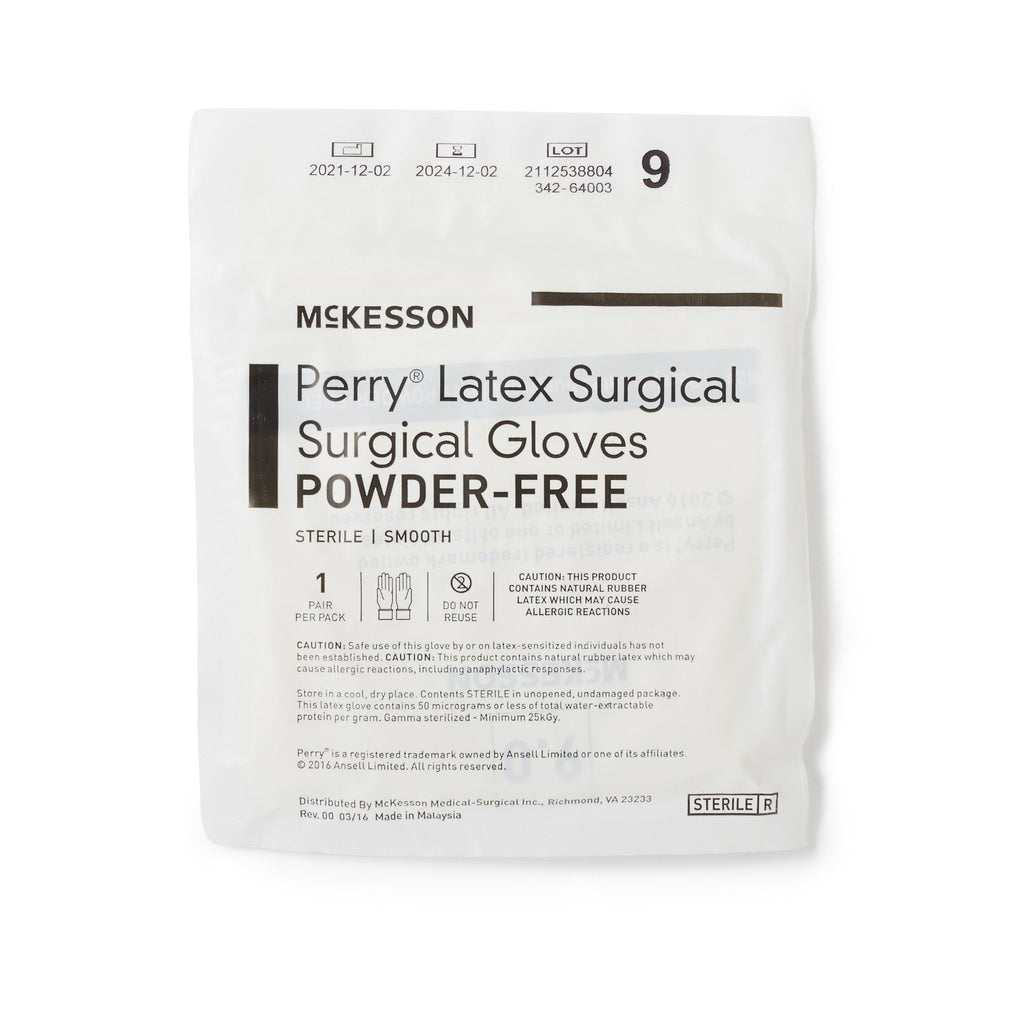 McKesson Perry® Performance Plus Surgical Glove, Size 9, Cream 20-1090N