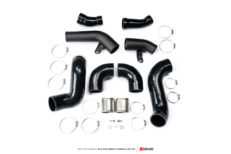 AMS Performance 09-21 Nissan GTR R35 OMEGA Turbo Kit 3in Lower Intercooler Pipes (OMEGA 11) ALP.07.14.0021-1