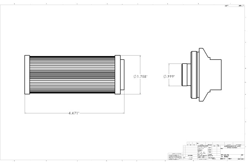 Aeromotive 100 Micron Element for ORB-12 Filters