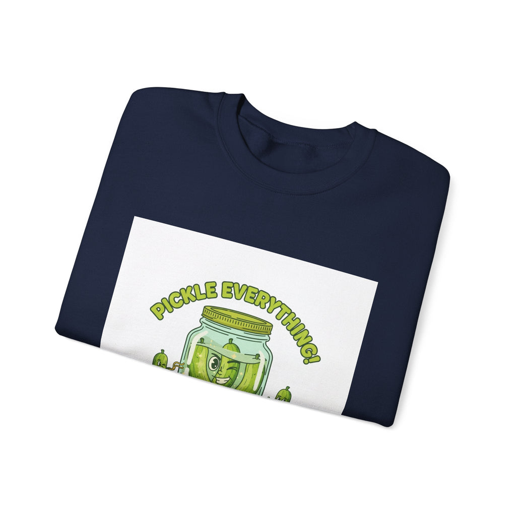 Pickle Everything jar crewneck | pickle lover sweatshirt, brine design