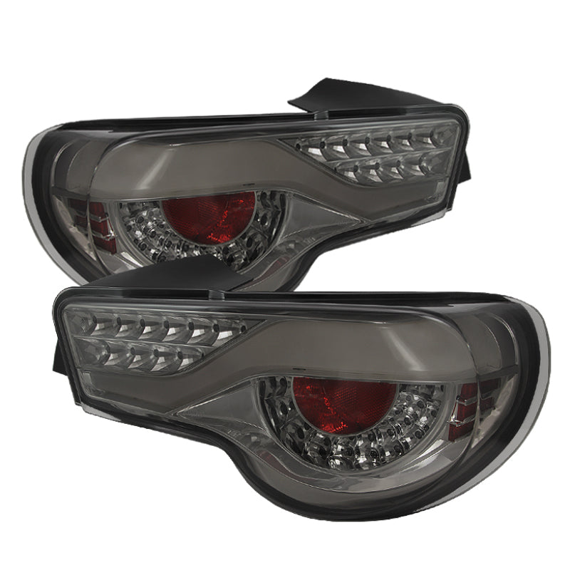 SPYDER Xtune Scion FR-S 12-14 / Subaru BRZ 12-14 Light Bar LED Tail Lights Smoke ALT-ON-SFRS12-LED-SM 5079282