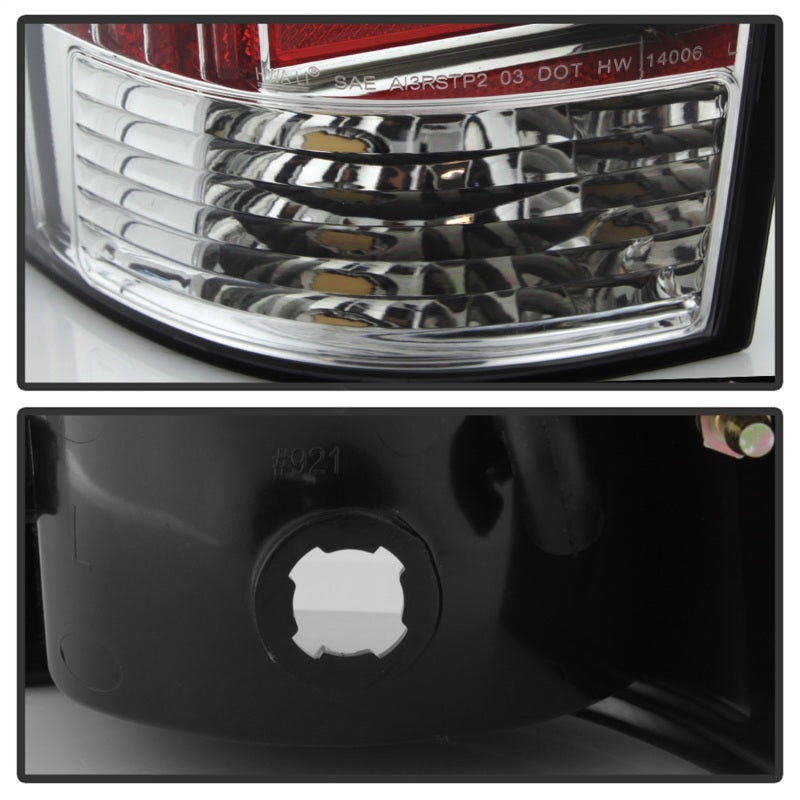 SPYDER xTune 05-15 Toyota Tacoma (Excl Models w/LED) Light Bar LED Tail Lights -Chrm (ALT-ON-TT05-LBLED-C) 5082114