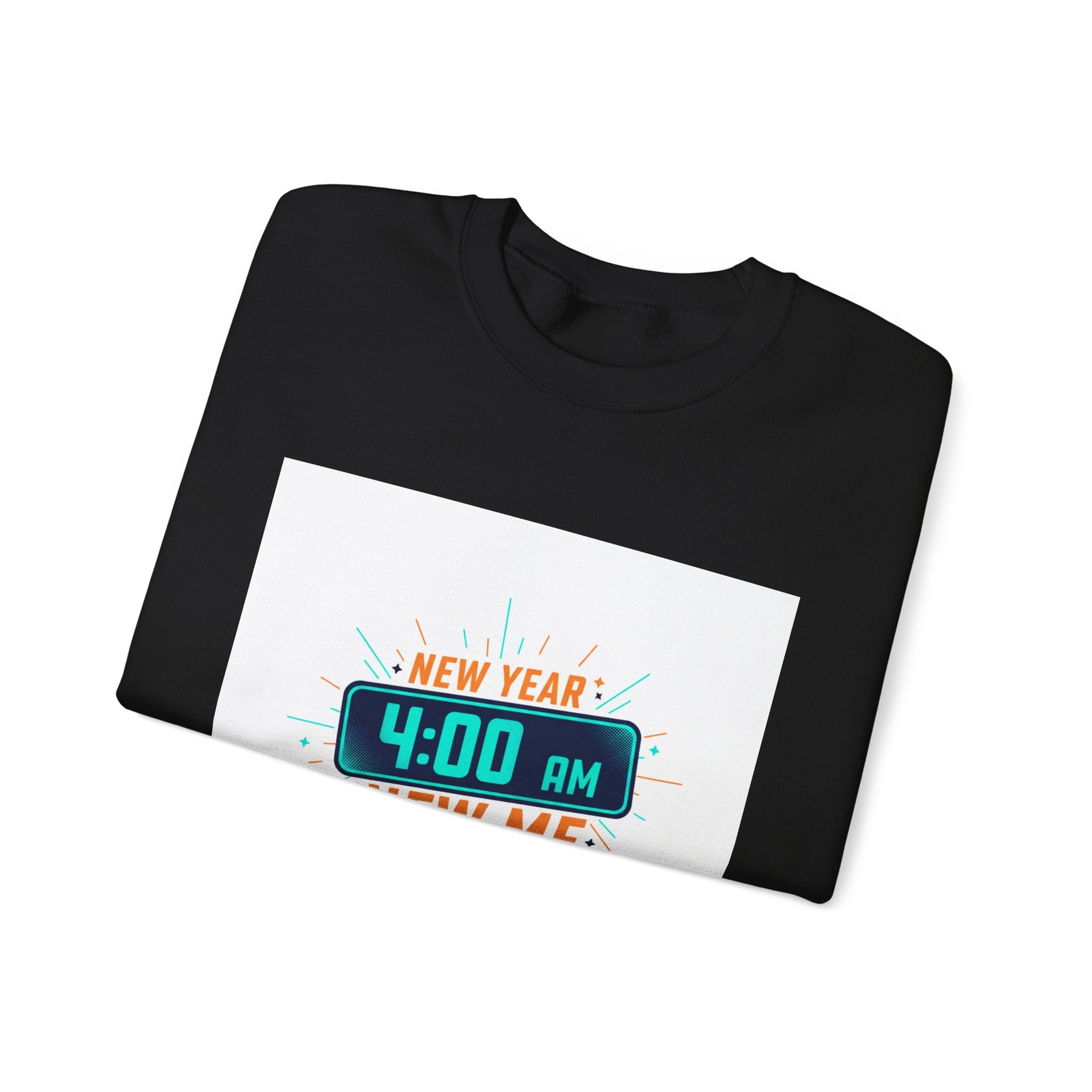 New Year 4:00 AM New Me Crewneck Sweatshirt | Holiday Apparel, Festive Sweater Look