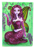Fairy Lady Wisteria Garden Flag Mailbox Decorative Yard Banner Outside Patio Artwork for Flower Beds, Garden Size, Multicolor