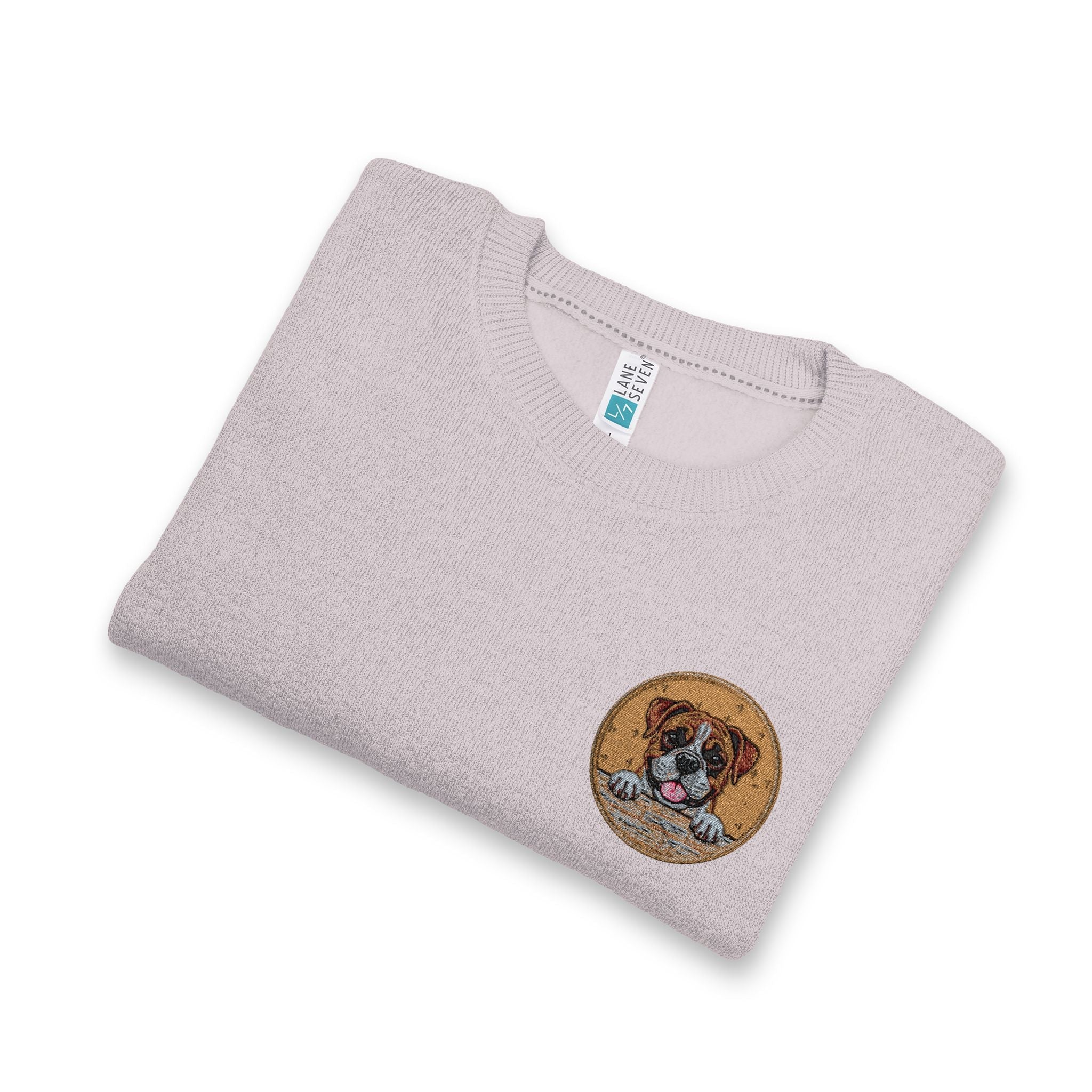 Dog Meme Nantucket Embroidered Crewneck Sweatshirt — Coastal Sealife Patch