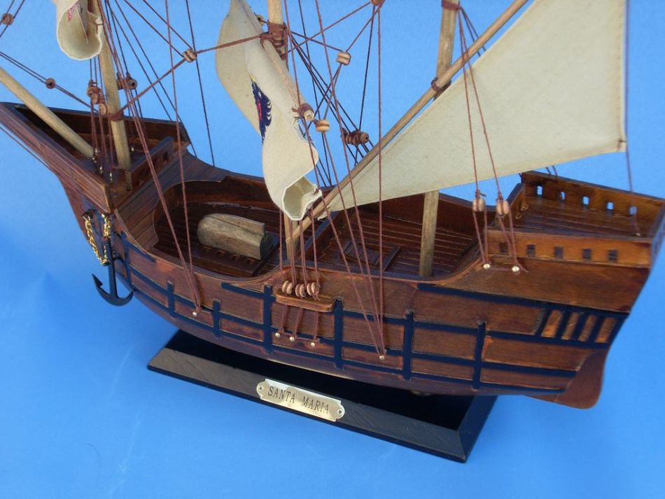 Wooden Santa Maria Limited Tall Model Ship 20""