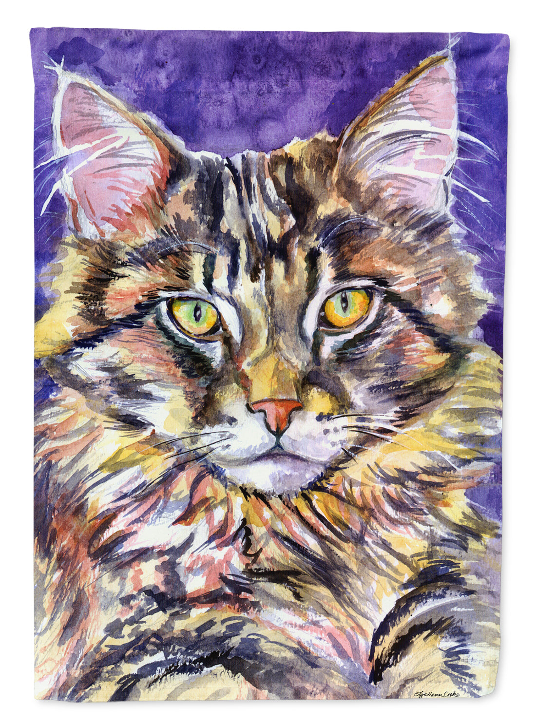 Maine Coon Sassy Garden Flag Mailbox Decorative Yard Banner Outside Patio Artwork for Flower Beds, Garden Size, Multicolor