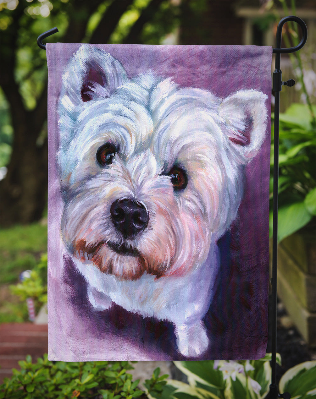 Whatsup Westie Garden Flag Mailbox Decorative Yard Banner Outside Patio Artwork for Flower Beds, Garden Size, Multicolor