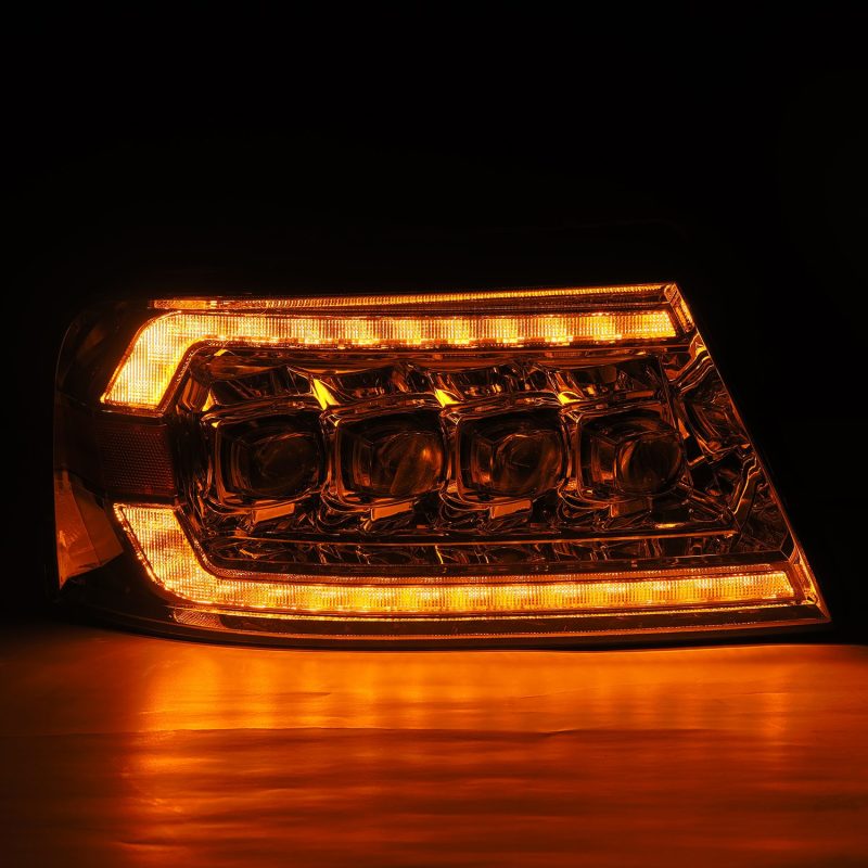 AlphaRex 04-08 Ford F150 / 06-08 Lincoln Mark LT NOVA LED Proj Headlights Chrome w/Activ Light/Seq 880129 *Discontinued