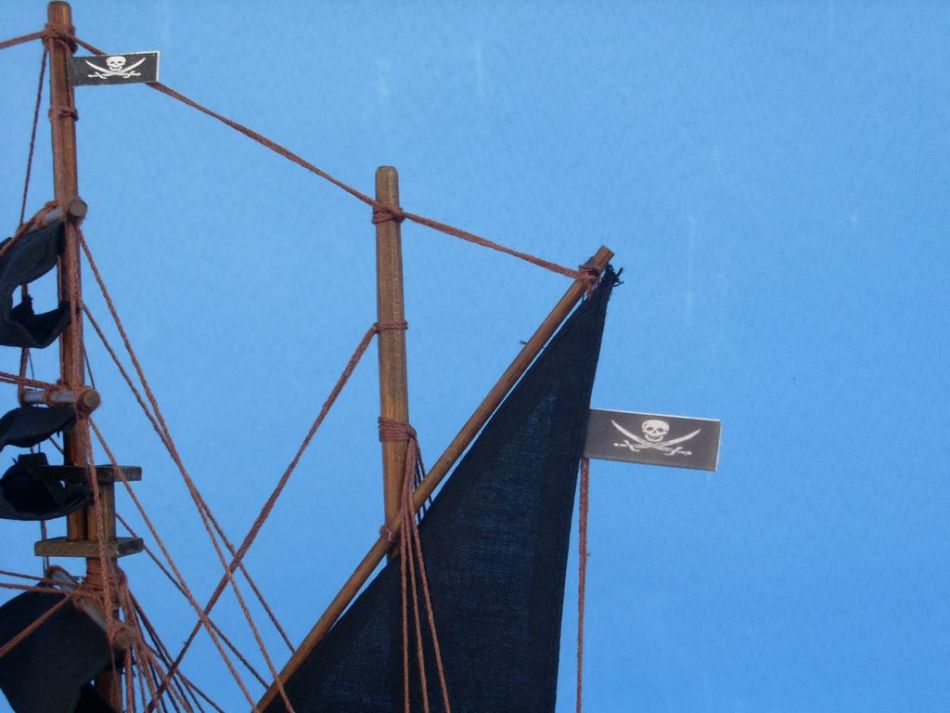 Wooden Calico Jack's The William Model Pirate Ship 14""