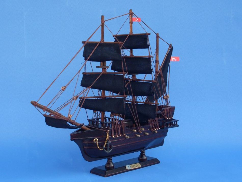Wooden Henry Avery's The Fancy Model Pirate Ship 14""